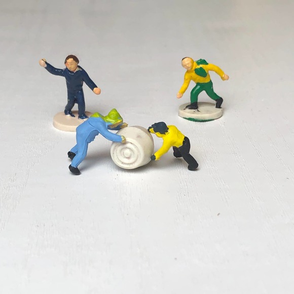 Vintage Painted Miniatures Minis Tiny Hikers Men Figurines for Crafts & Models - Picture 3 of 7
